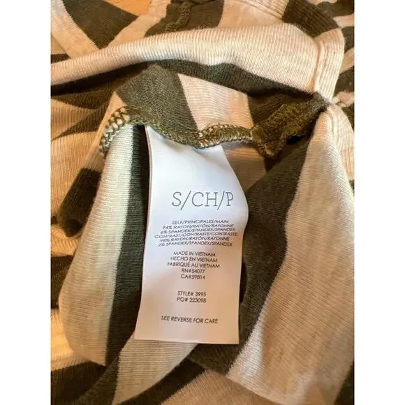 Cabi Playoff Hoodie Olive Stripe Women's S - Picture 8 of 10